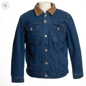 New Wyoming Traders Denim Jacket XL Western Sherpa Lined Jean‎ Cowboy Trucker